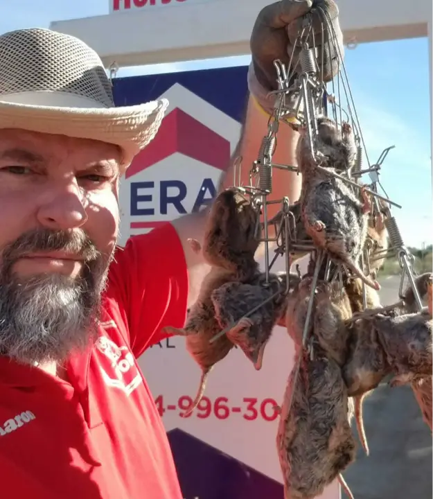 Gophers removed from the runs on a Romoland, CA property