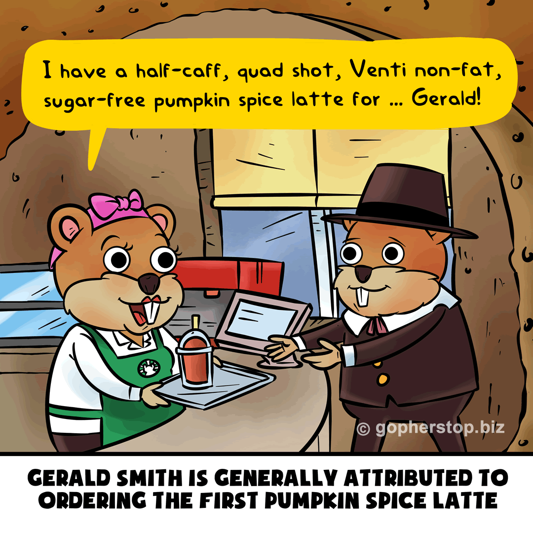 Pumpkin Spice Latte gopher