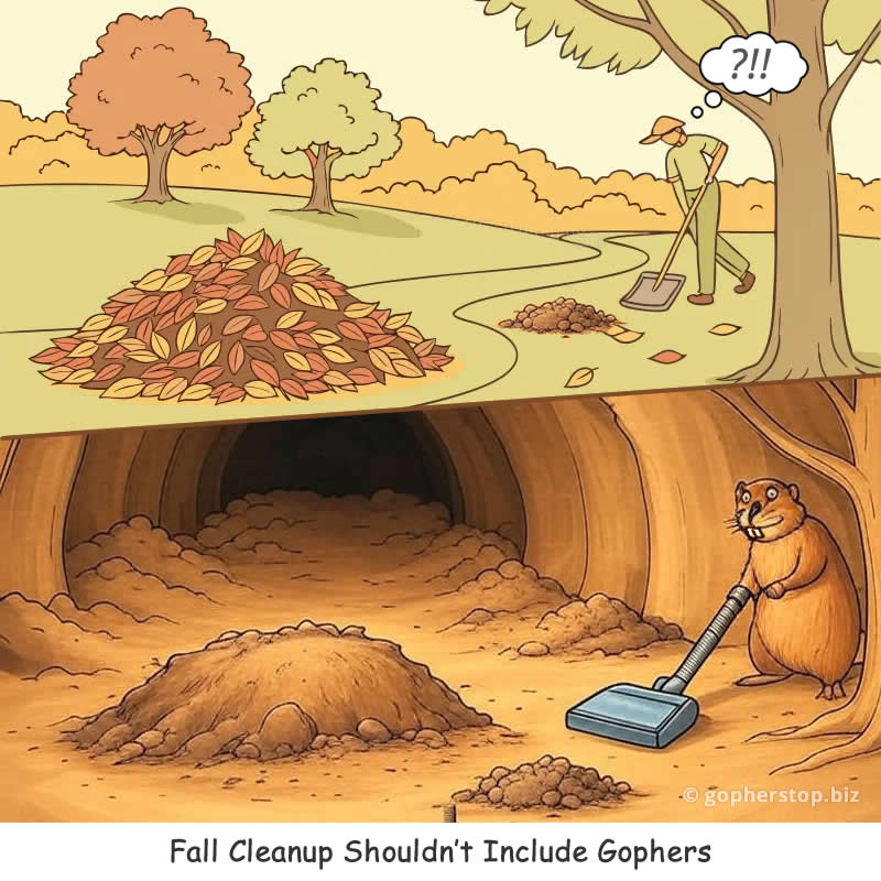 Fall Cleanup gopher